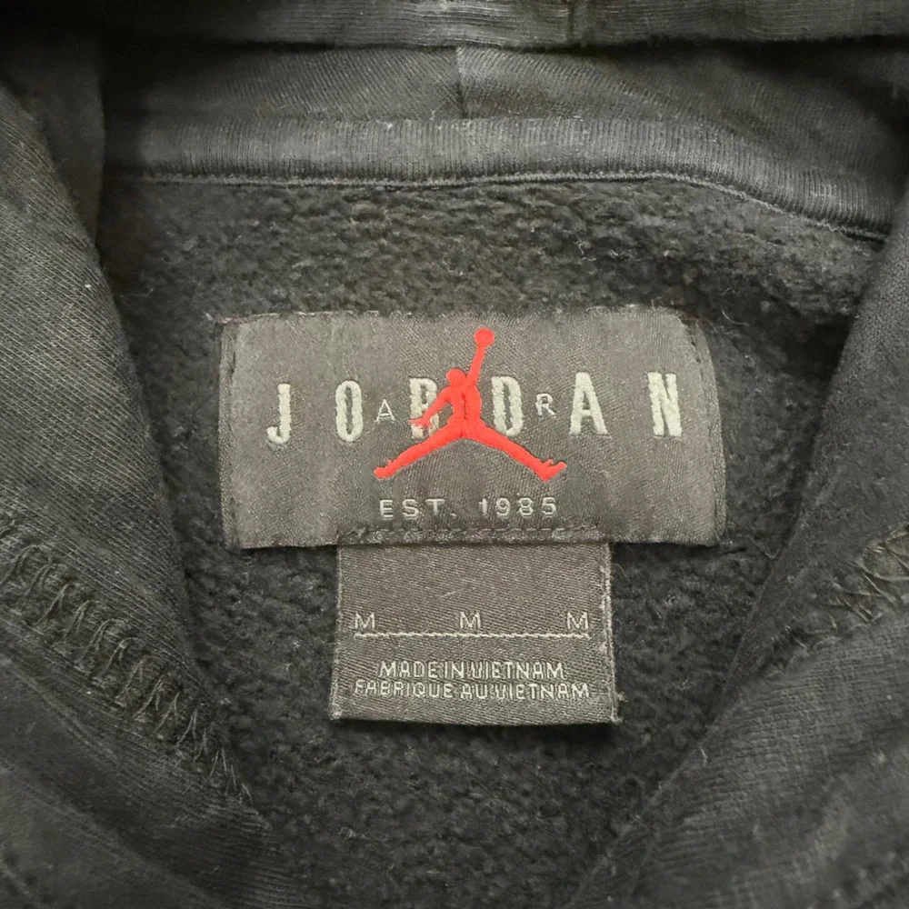Jordan Flight World Tour Artist Series Mens Medium Black Graphic Hoodie DQ8043